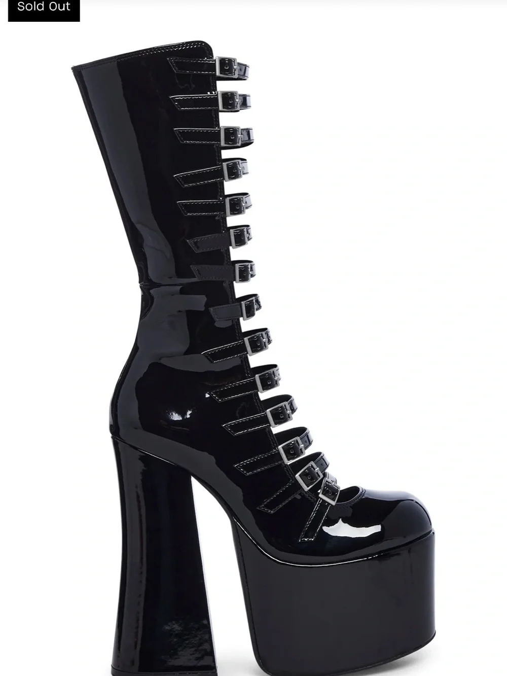 Hardcore Dazzle Platform Boots - Widow